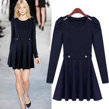 Hot-Cotton-Linen-Clothing-Dress-Fitted-Women-Dress-Fall-2013-Size-L-Solid-Winter-Women-s.jpg 350x350