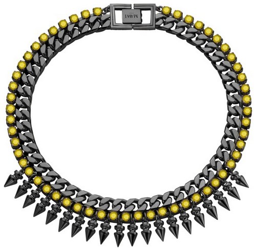 mawi-2013-neon-rocks-web-exclusives-spike-necklace-hematite-yellow