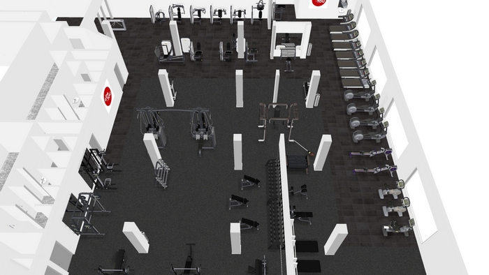 Gyms4you Dubrava otvorenje 0205 vizualizacija prostora