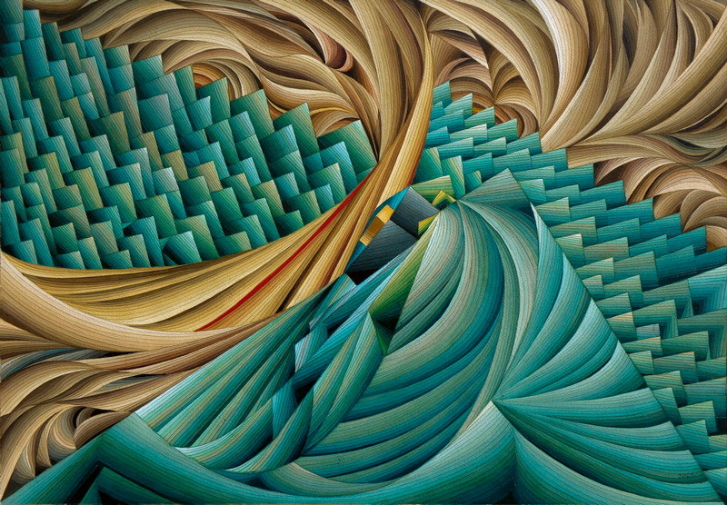 More zeleno 54x76cm 2021