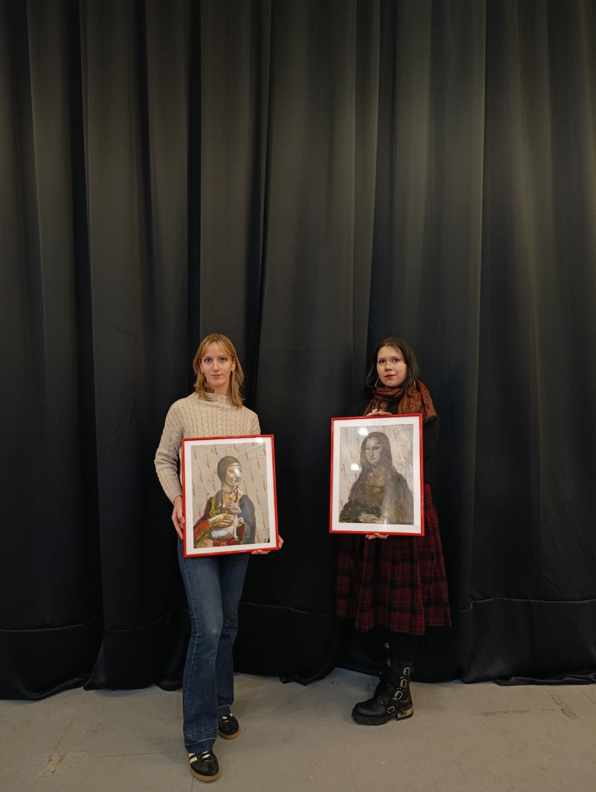 DORA MESTROVIC KUSTOSICA odabrala umjetnicu I UMJETNICA LORENA MILKOVIC autorica foto ANA PLENCCA