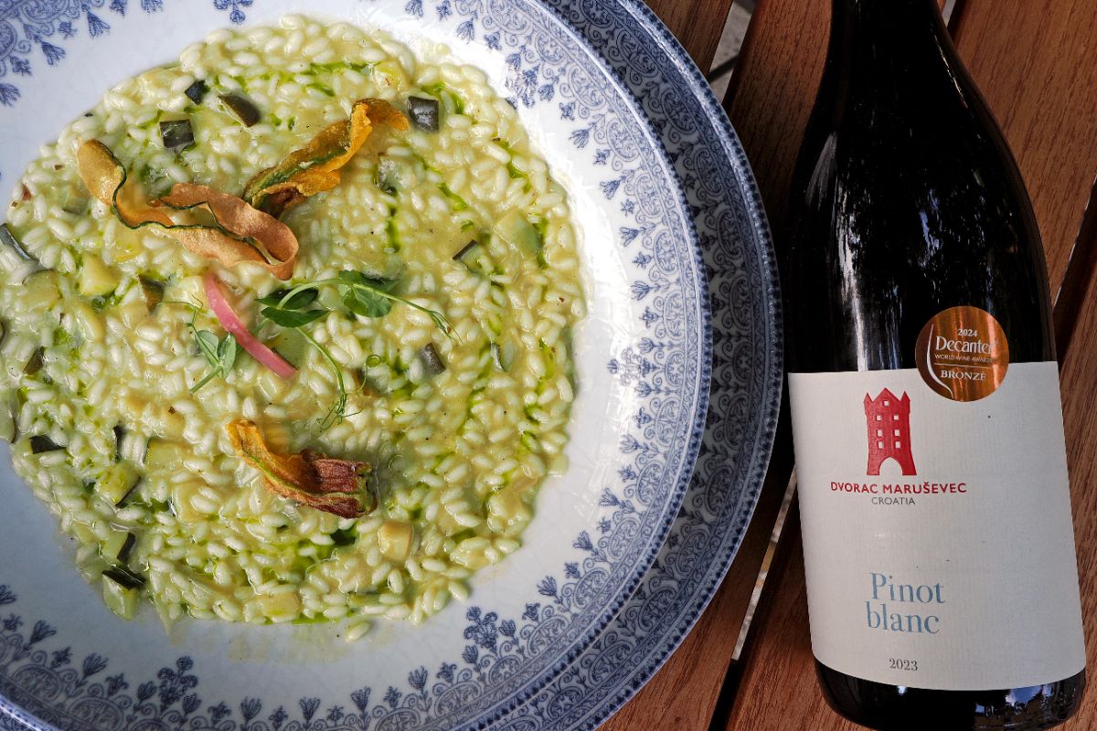 7 Dvorac Maruševec Pinot blanc i Rižoto s tikvicama