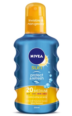 NIVEA Sun Protect  Refresh Invisible Protection Spray SPF 2 cr