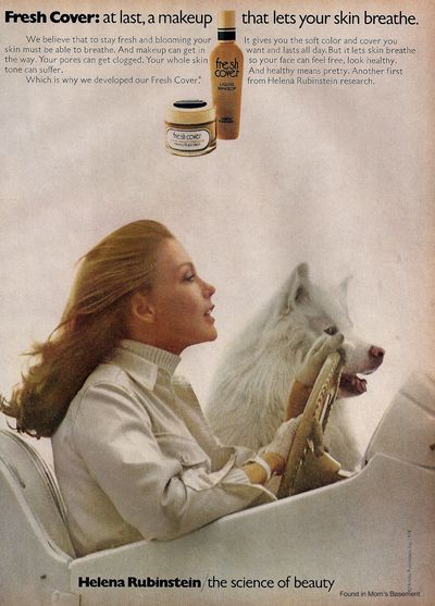 1974 Helena Rubinstein ad featuring Susan Blakely