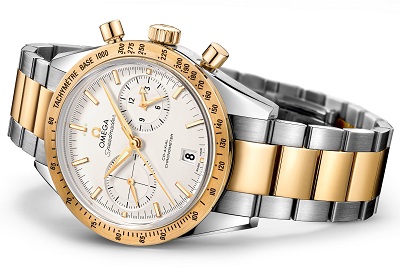 Speedmaster-57-ST-YG white-dial white-background