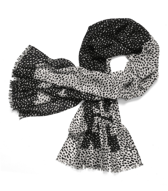 TB Dotted Pony Logo Scarf in Black