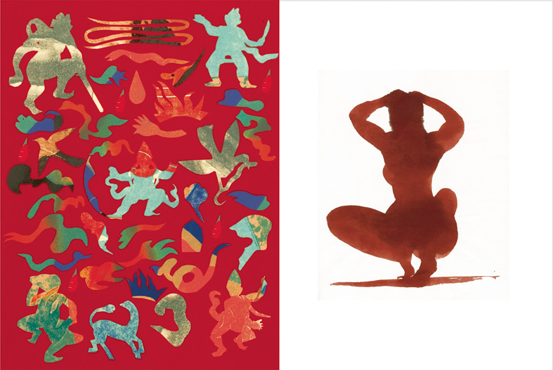 Milton Glaser Applique 2005 Figure with Hands on Head 2002