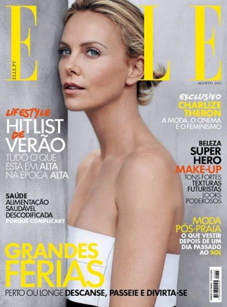 Charlize Theron - Elle Magazine Cover Portugal August 2015