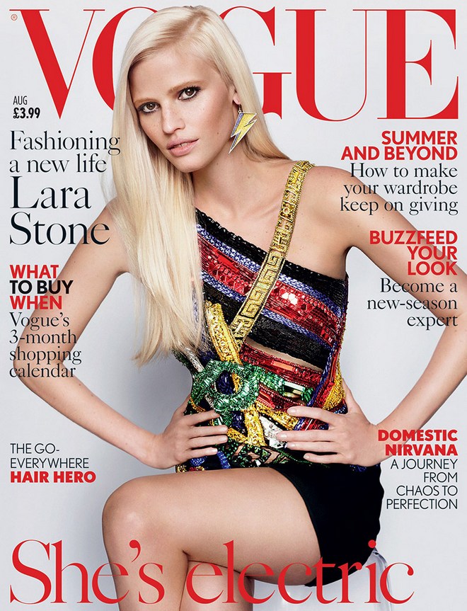 Lara-Stone-Vogue-UK-August-2015-Cover