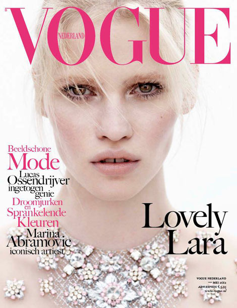 Lara-Stone-Vogue-Netherland-May-2012-cover