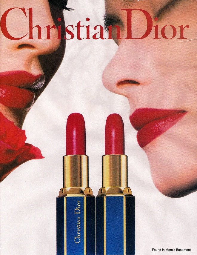 1989 ad for Christian Dior lipstick