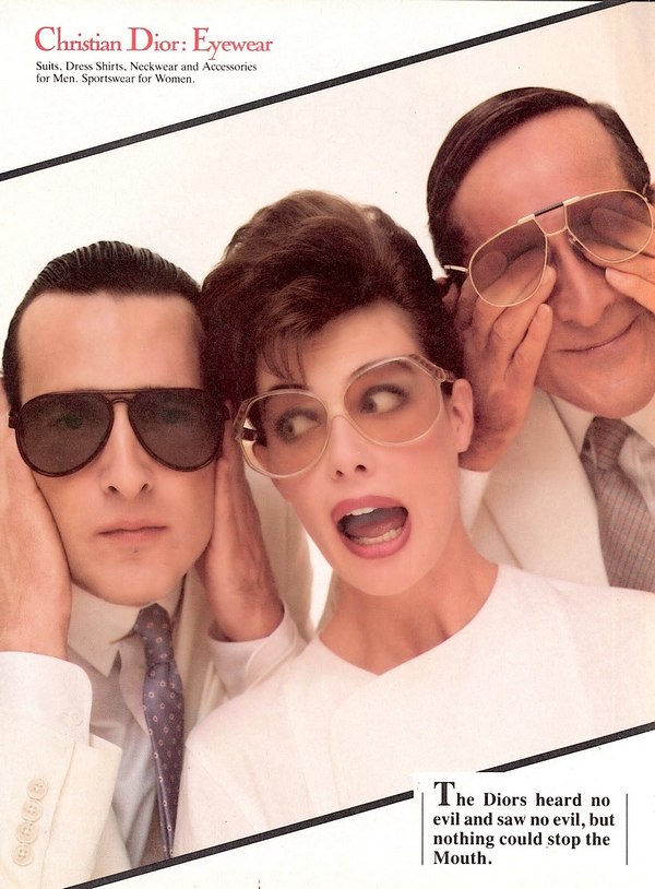 DIOR 1980s vintage sunglasses AD