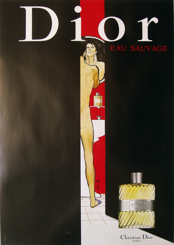 Original Dior poster by Rene Gruau 1978 2