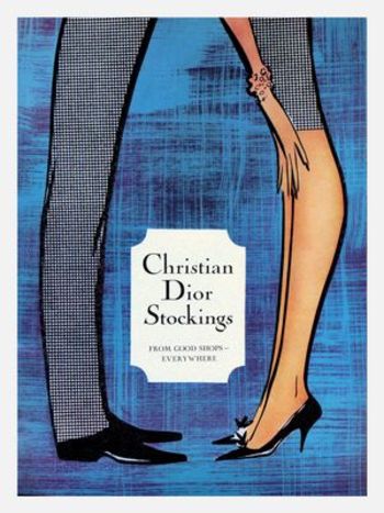 Vintage ad for Christian Dior stockings1960