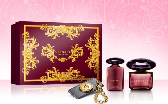 Versace  Crystal Noir edt 90ml  losion za tijelo 100ml  privjesak -679kn