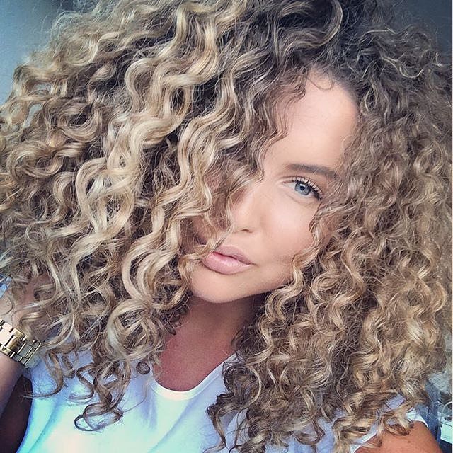 blond curly