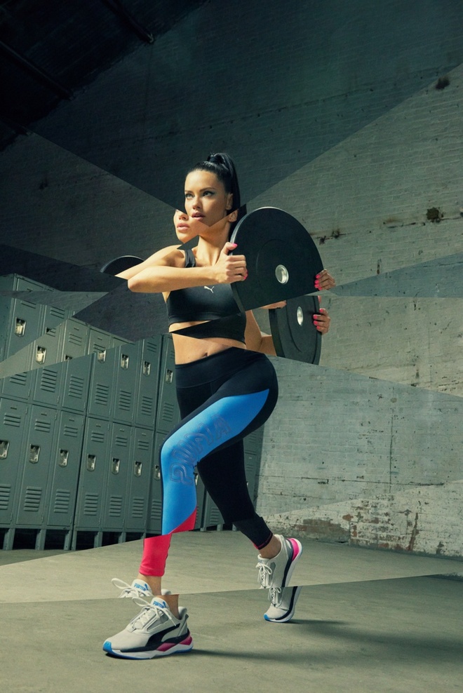 Adriana Lima PUMA LQD Cell Shatter XT Shift Campaign02