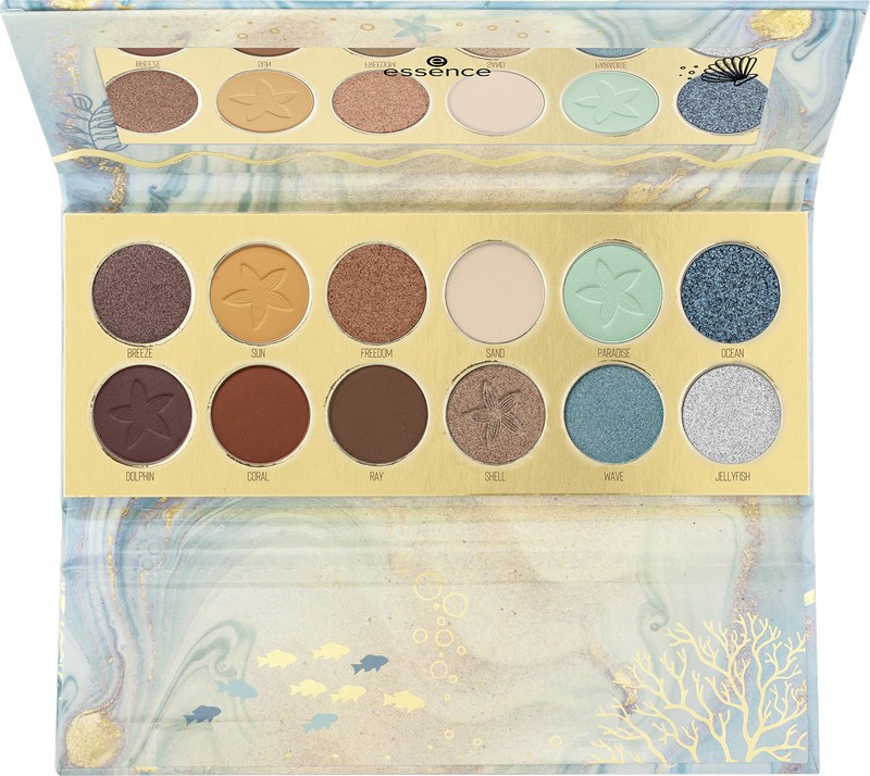 4059729281494 essence Make A Wish Little Fish Eyeshadow Palette Image Front View Full Open png