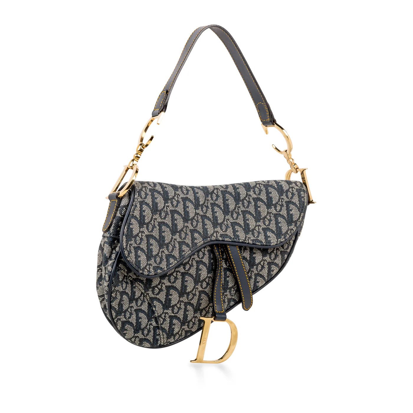 DIOR SADDLEBAG VINTAGEOBLIQUECANVASA2608