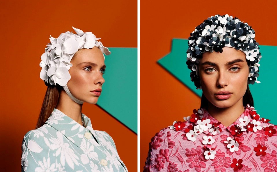 1950s Fashion Swimming Caps in Vogue2