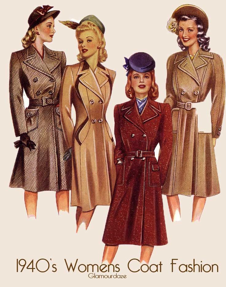 1940s trenchcoats s woman
