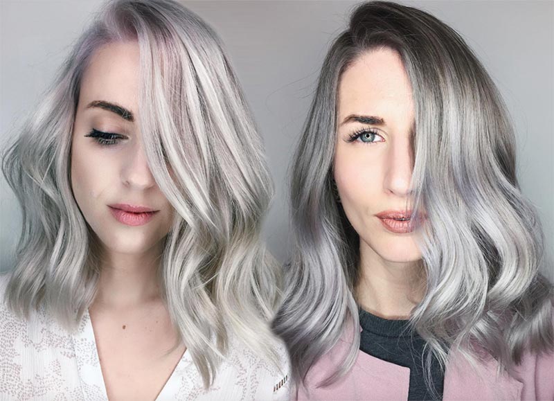 silver grey hair colors ideas gray hair dyeing maintaining