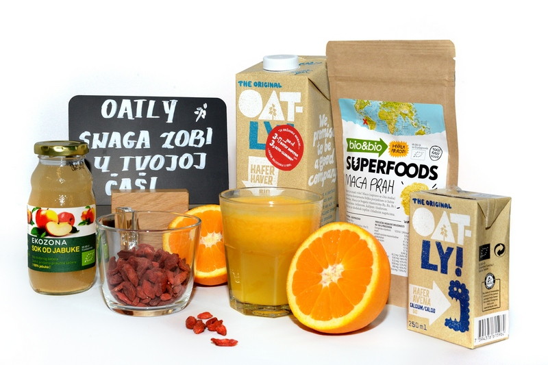 Oatly maca smoothie - sastojci